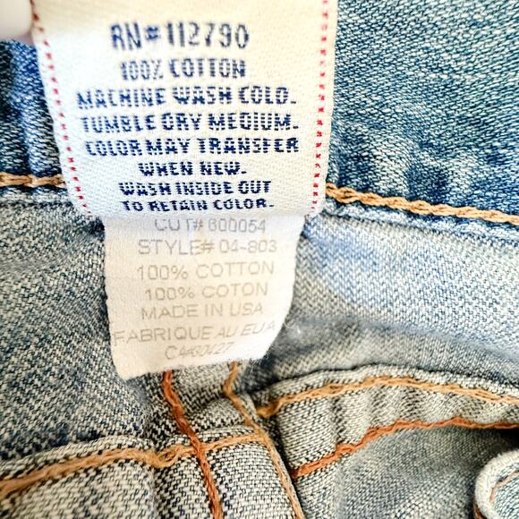 True Religion Joey Jeans Mens 33 x 33 Vintage Y2K Bootcut Western Country Denim - Picture 4 of 15